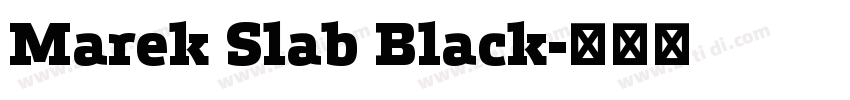 Marek Slab Black字体转换
